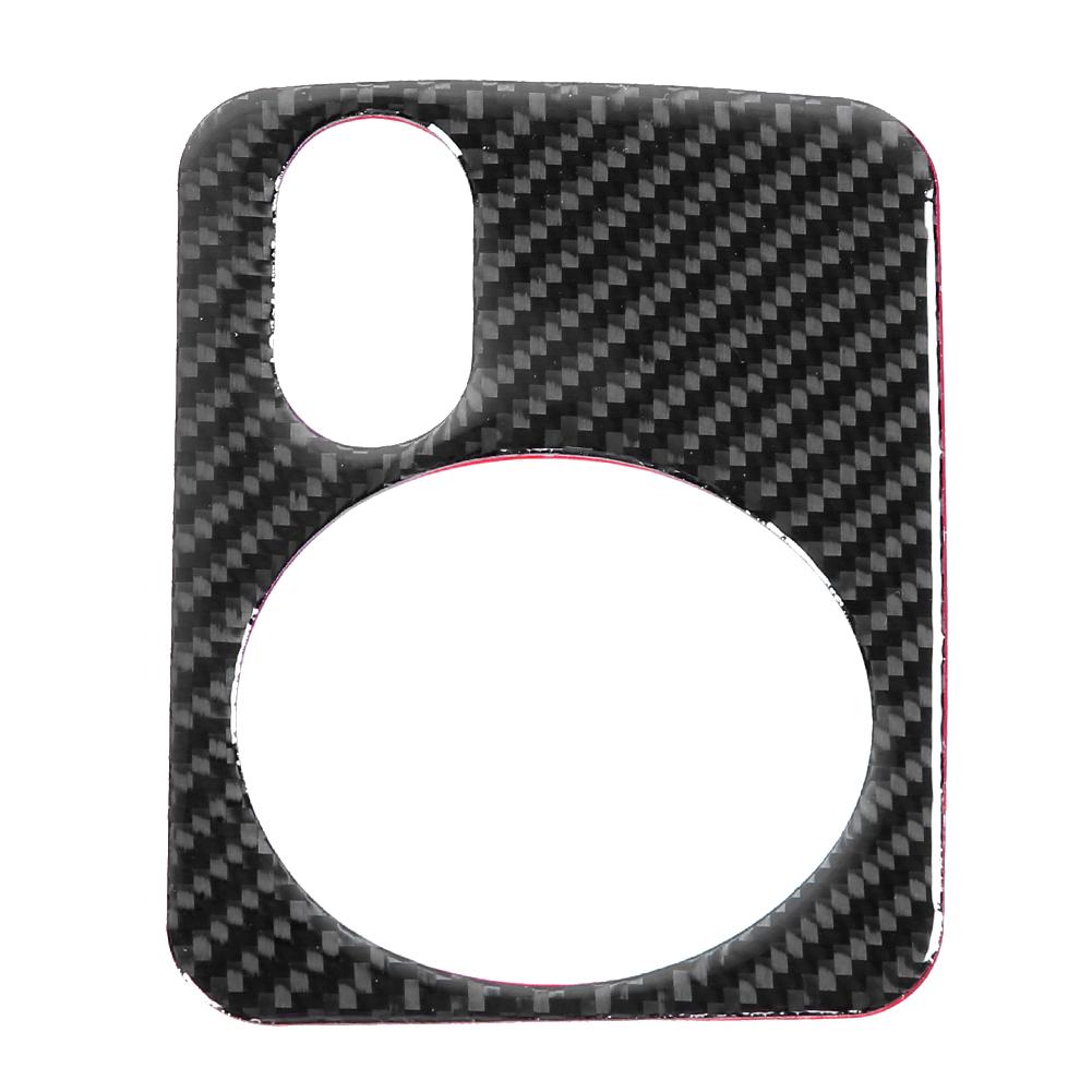 Carbon Fiber Headlight Switch Panel Frame Cover Trim Car Interior Decoration