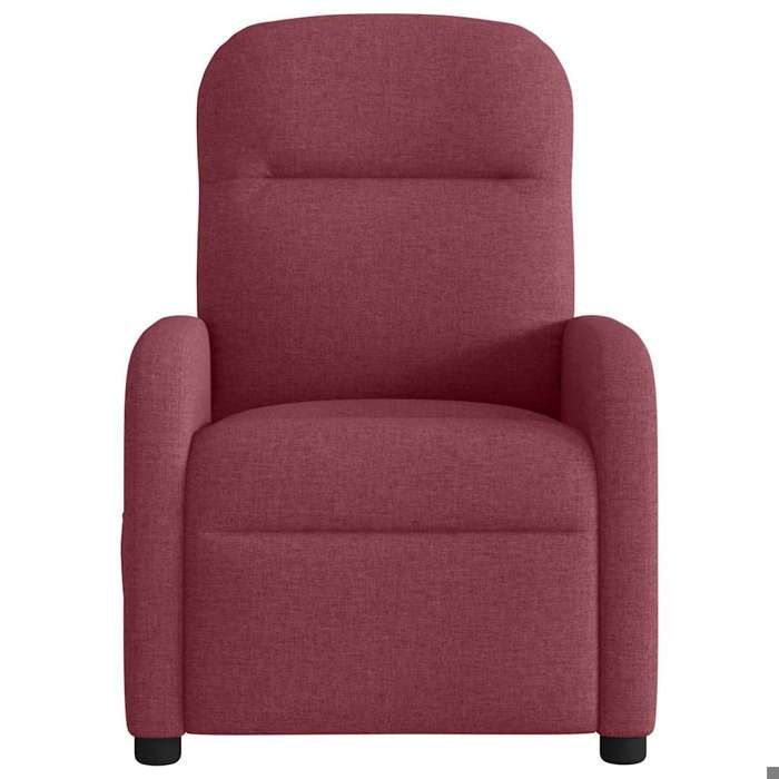 VidaXL Reclining Massage Chair Bordeaux Red Fabric, Massage Chair, Armchair, Sofa Armchair, Armchair of 4015535