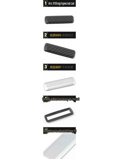 Lynk&Co 01 Passenger Glove Box Handle Sequins & Electroplated Console Storage Decorative Sticker
