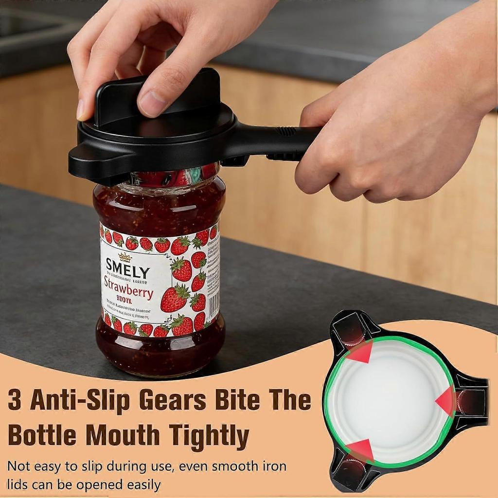 4-in-1 Multi-Function Jar Opener, Adjustable Bottle Opener with Fridge Magnet, Labor-Saving Can Opener