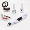 Kit de mașină de manichiură electrică profesională pentru găurit pentru unghii Dispozitiv de îndepărtare a stiloului pentru unghii Instrumente de lustruit Kit de echipament puternic pentru unghii