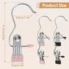 10pcs Stainless Steel Clothespin Clips Laundry Hanging Hooks Clip Multipurpose Boot Organizer Portable Home Storage Hangers