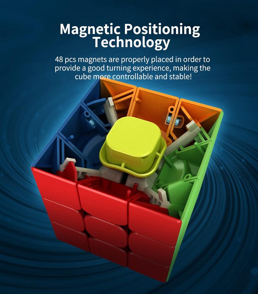 MoYu Weilong GTS2M magnet 3x3x3 Soutěžní kostka Super hladké sekundy Kostka pro vytvoření světového rekordu WCA Černé tělo Vestavěný 3.47 Světová třída