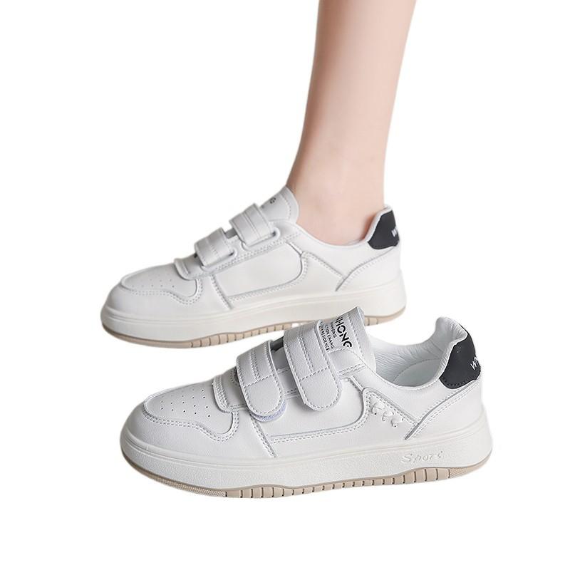 Women's shoes fashion little white shoes women's new Velcro flat casual versatile student sports board shoes