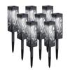 8 PCS Solar Garden Lights LED Solar Pathway Lights Outdoor Waterproof IP44 Landscape Lighting Christmas Garden Decor Lights for Outside Backyard