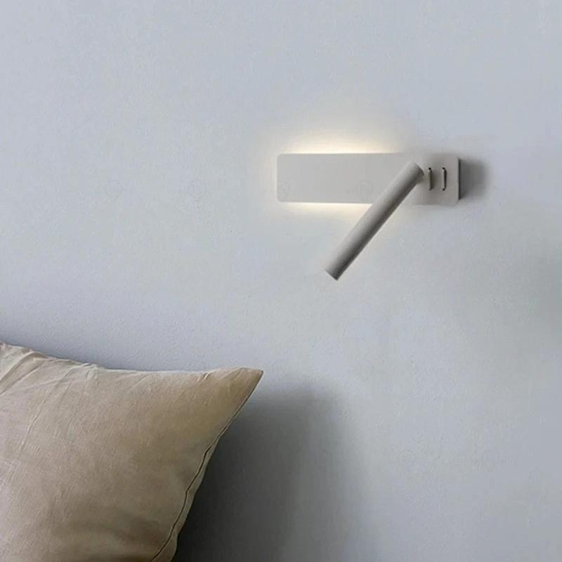 New Simple LED Wall Lamp Living Room Study Bedroom Bedside Reading Lighting
