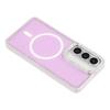 For Samsung Galaxy S26 Pro / S26 Magnetic Case Rhinestone Edge Glitter Back TPU + PC IMD Phone Cover