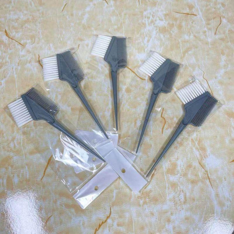 

Hot Oil Treatment Comb Hair Dyeing Brush Comb Tool Hair Dyeing Brush Soft Hair Hairdressing Dyeing High-End Barber Shop Utility Brushes Hair Dyeing Comb Gray [5 Pieces Affordable Pack]