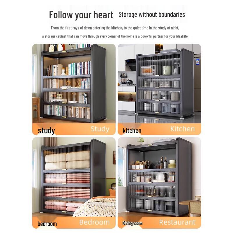 Lingyan 5-Tier Carbon Steel Kitchen Storage Rack