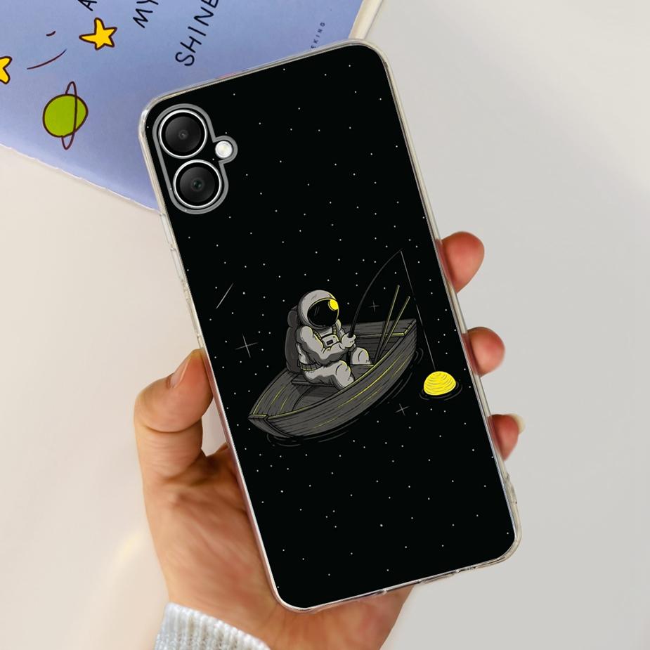 Für Samsung Galaxy A06 4G Hülle SM-A065F Neue Mode Bemalte Abdeckung Klare Silikon Weiche TPU Handyhülle Für Samsung A06 A 06 Fundas