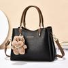 Bags Large Capacity Women's Portable 2025 New Fashion Shoulder Bag Cartoon Doll Pendant Crossbody Bag Women's Bag