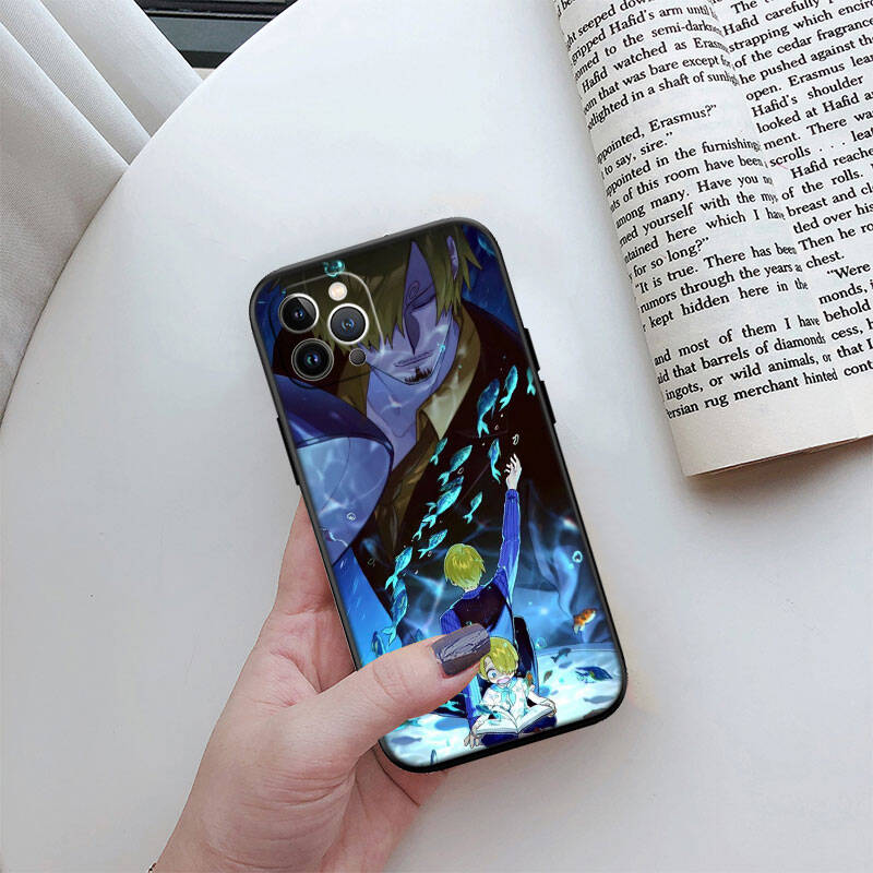 MH123 One Piece Sanji Phone Shell Case for iPhone 7 8 11 12 13 14 15 16 17 16E XS Pro Max XR X SE Air