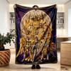 Saint Seiya Print Blanket - Soft & Comfortable, for Bedroom, Travel, Sofa, Home Decoration - Birthday Christmas Gift for Friend