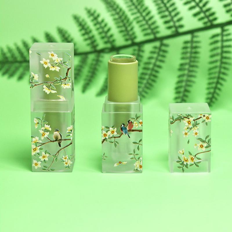 Small Fresh Scrub Square Lipstick Tube Empty Lip Balm Container Lip Tubes