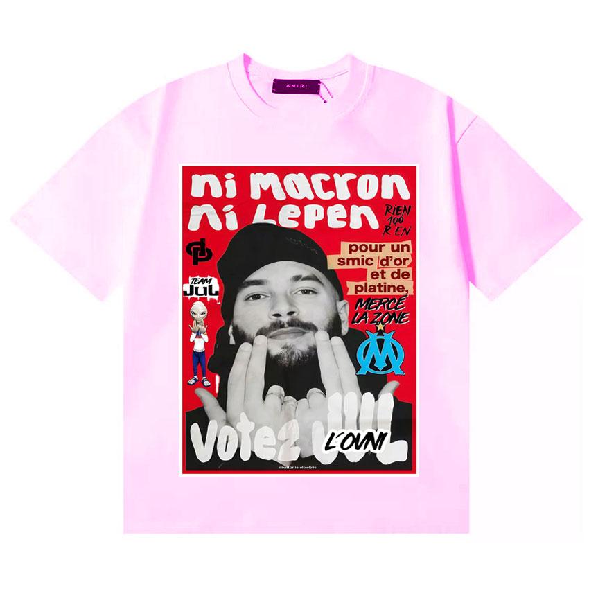 Französischer Rapper Vote2 JUL Merch Grafiken T-Shirts Unisex Damen HipHop Übergroßes T-Shirt Kurzarm Gothic Lässiges T-Shirt Unisex