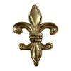 Polished Brass Door Knocker, Fleur Di Lis Style Door Knocker, Front Door Knocker, Unique Door Knockers for Garden, Farmhouse, Home Décor