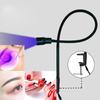 10-W-Tisch-Wimpernlampe mit verstellbarem violettem Licht, UV-Härtungslampe für künstliche Wimpernverlängerungen, LED-Phototherapielampe