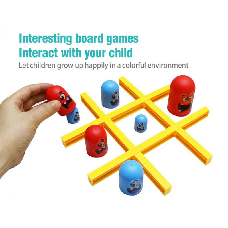 Party Game Children's Tic-Tac-Toe Boys' Intelligence Parent-Child Interactive Fun Game Set Big Eats Little