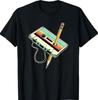 Traje de Fiesta Retro Años 80 90 Nostalgia Camiseta Casete