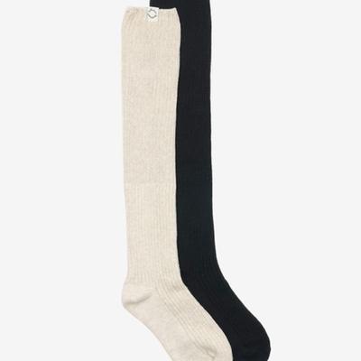 BENSIMON RIBBED LOOSE KNEE SOCKS - 4color