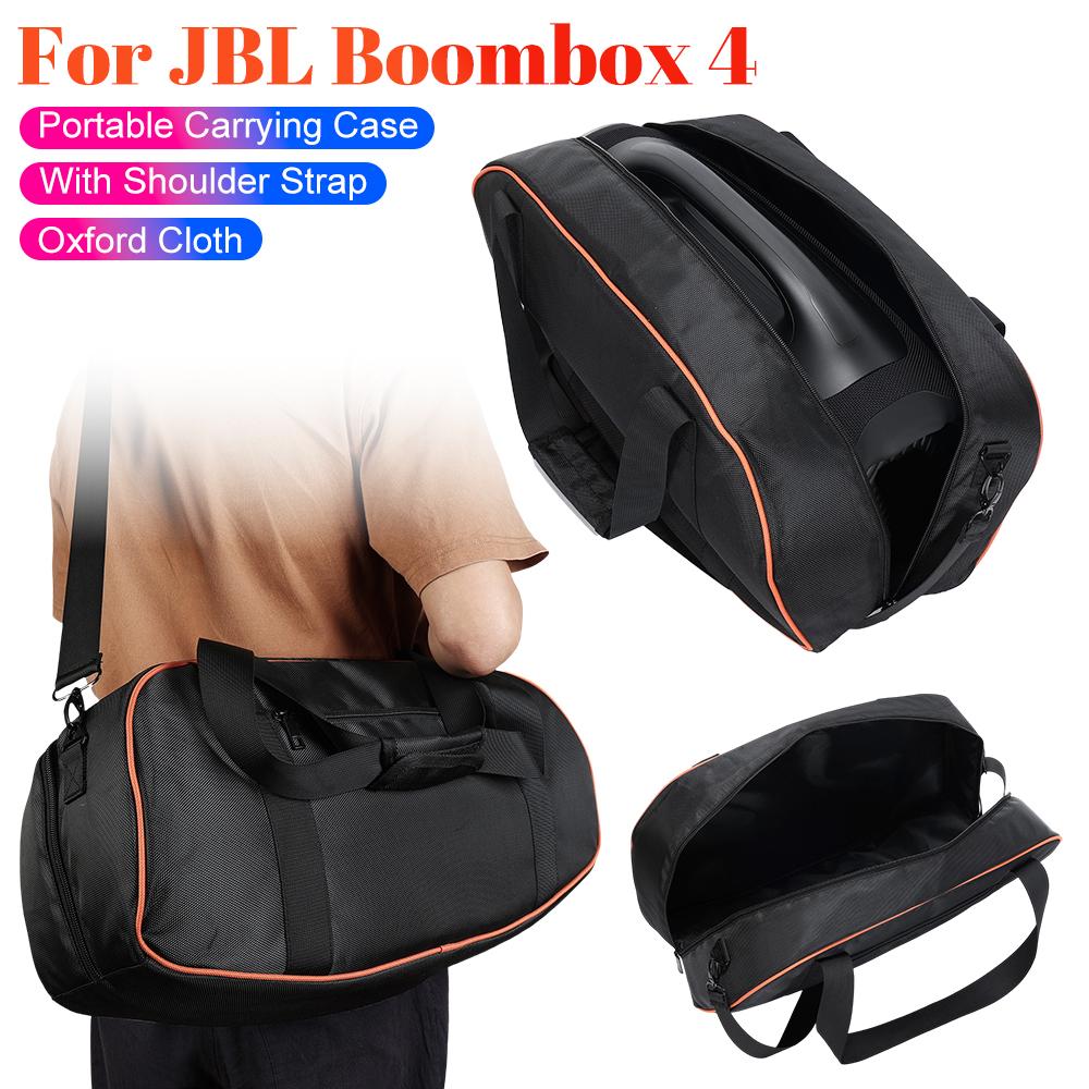 Per Altoparlante JBL Boombox 4 Custodia per Storage Borsa Portatile Leggera Borsa in Tessuto Oxford con Tracolla Accessori nero