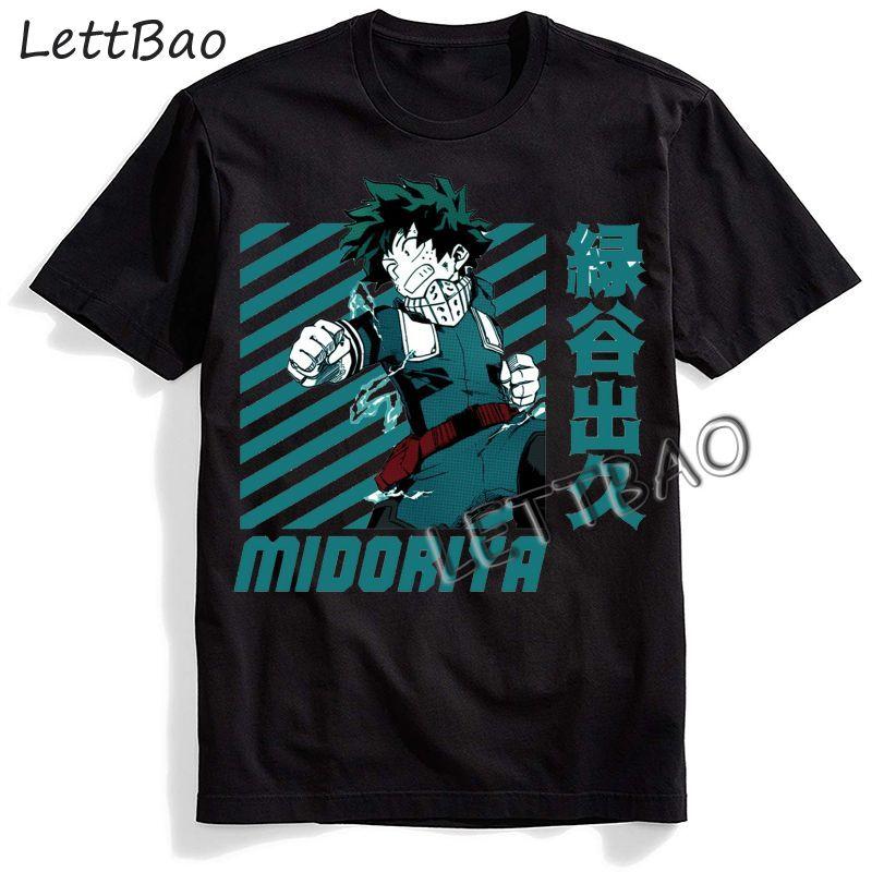 Midoriya Izuku Deku Unisex T Shirt Men Japanese Cartoon T Shirt Boku No Hero Academia Anime 3XL