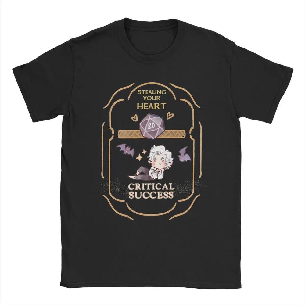 

Critical Success Astarion Love BG3 Men T Shirts Game Vintage Tees Short Sleeve Unisex T-Shirt XL