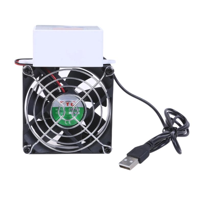 80mm USB Fan with Intelligent Temperature Control for Electronics Cooling PC Routers Fan Highly Airflows Routers Fan