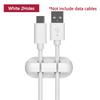 WV Silicone USB Cable Organizer Cable Winder Desktop Tidy Management Clips Cable Holder for Mouse Headphone Wire Organizer