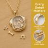 Adjustable Pendant Pet Dog Necklace Gold Plated Photo Locket Necklace  Women Girls