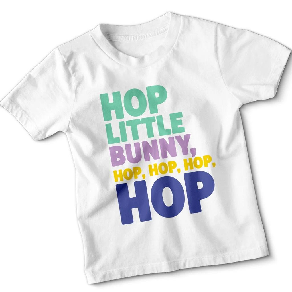 Hop Little Bunny Kids Easter Tshirts