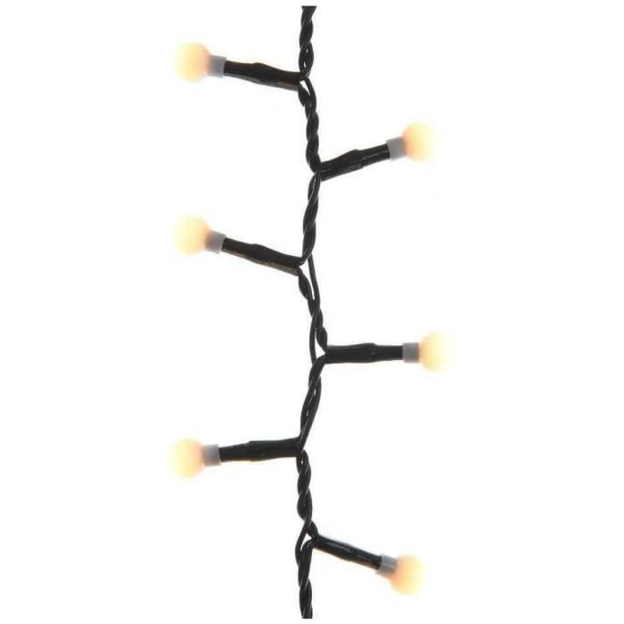 Guirlande lumineuse - LUMINEO - 500 LED - 11 mètres - Blanc chaud - Clignotant