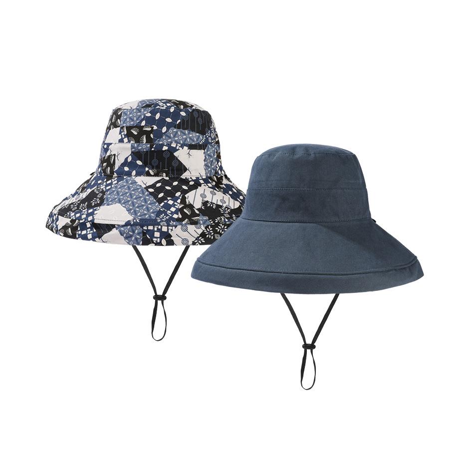 

Весенне-летняя двусторонняя рыбацкая шляпа, женская дышащая солнцезащитная шляпа, уличный солнцезащитный козырек, солнцезащитная шляпа темно-синий
