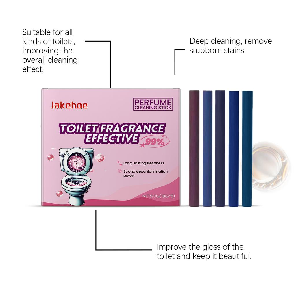 Multi-Functional Toilet Cleaning Sticks 5 Colors Long-Lasting Tank Cleaner and Bowl Freshener Toilet Deodorant Toilet Cleaner