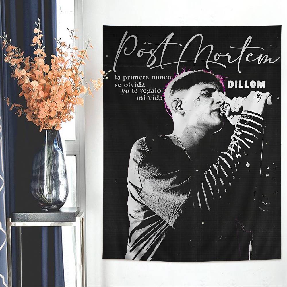 

Fashion Rapper DDUKIS Cartoon Tapestry Art Science Fiction Room Home Decor Wall Hanging Sheets 74x94cm(29x37in)