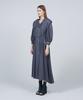Meuameu Puff Sleeve Trench Coat Dress