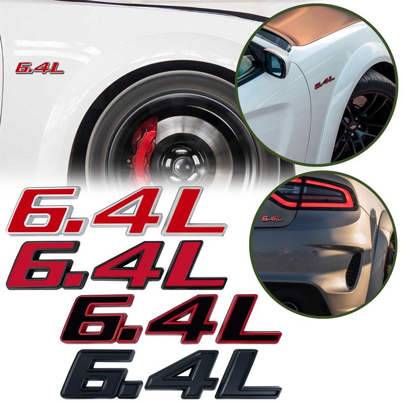 3D Metal 392 345 6.4L 5.7 Logo Badge Sticker Car Rear Trunk Side Fender Emblem Decal