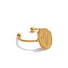 Yhpup 12 Month Birth Flower Floral Oval Open Ring Minimalist Stainless Steel 18K Golden Plated Charm Finger Jewelry Wholesale