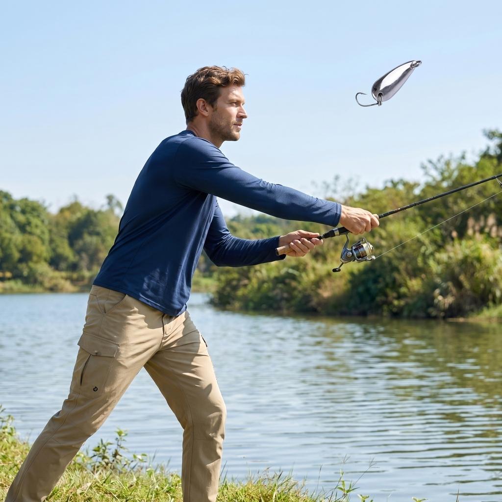 Fishing Spoon Lure Metal Bait Artificial Hard Bait Fishing Tackle for Long Distance Casting and Freshwater Saltwater Fishing