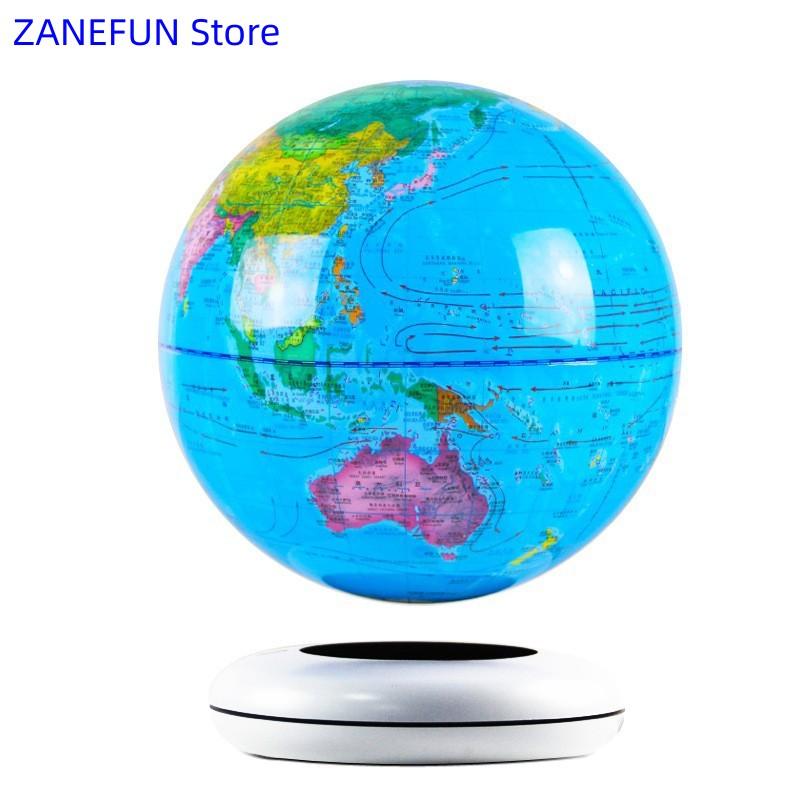 8-tums magnetiskt svävande jordglob 20 cm flytande jordglobslampa LED-ljus ABS-glob Hemma Kontor Dekoration Kreativ Julaffärsgåva