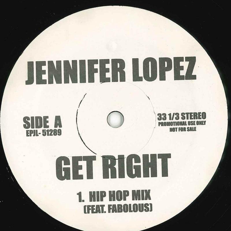

12-дюймовая пластинка JENNIFER LOPEZ - Get Right Remixes EPJL51289 NONE Не Япония Рэп Хип-Хоп R&B Б/У