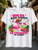 Gerunisex Bin Da Kann Losgehen Es Eskaliert Eh Wieder Tropical Flamingo With Cocktail Flowers And Unisex All TShirt