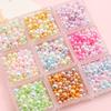 10g Random Mix 3-10mm No Hole ABS Imitation Pearl Bead For Vase Filler Makeup Brush For DIY Jewelry Making Decor