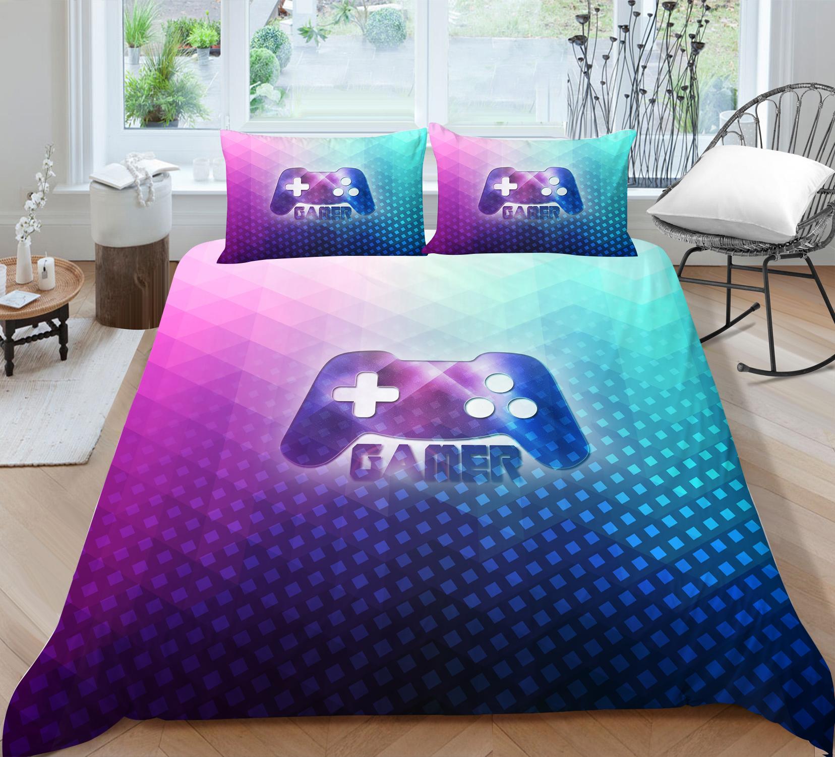 

3D игра с принтом мыши, домашний комплект постельного белья, детский игровой плеер для спальни, пододеяльник, наволочка, простыня/двойной король, 2/3 предмета, украшение для спальни Baby 100x135cm