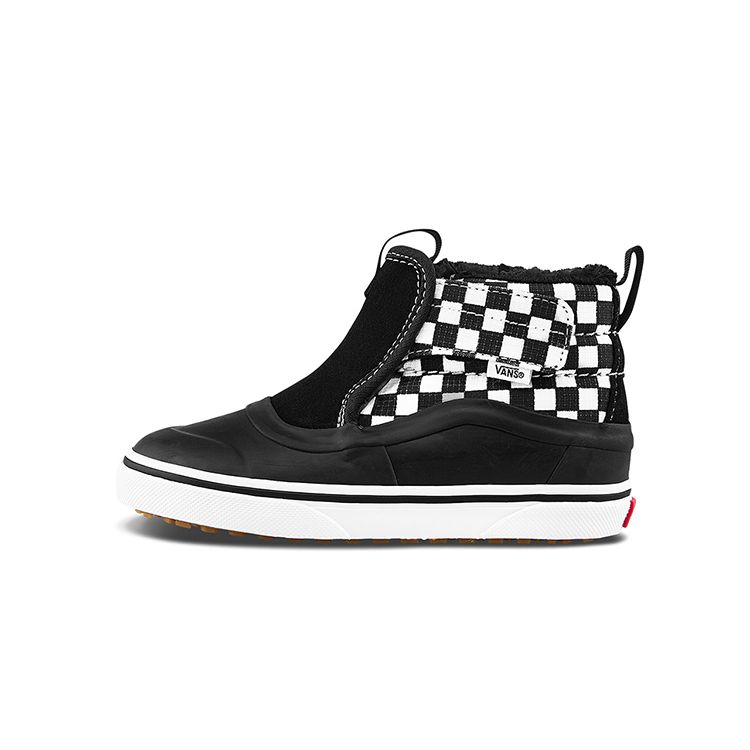 Vans Slip-On High Top Checkerboard Baby Sneakers Black White VN0A5FC72KM