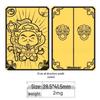 Pure Gold "Princess Luck" Phone Sticker – Wealth & Treasure Gold Leaf Design for Prosperity & Fortune