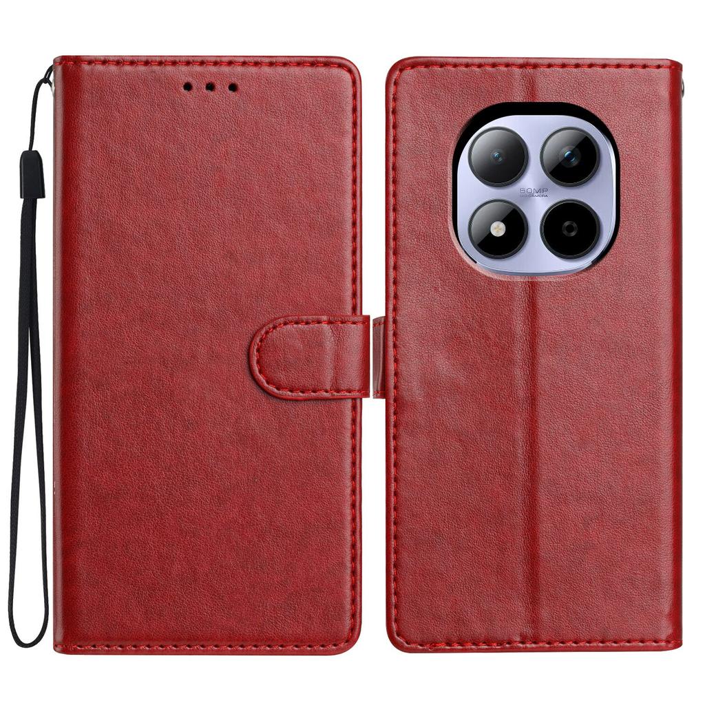 For Xiaomi Redmi Note 15 Pro 5G (Global) Leather Case Wallet Stand Phone Cover with Handy Strap