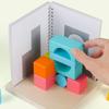 Pattern Building Toy with Projection Board Handson Educational Geometric Colorful