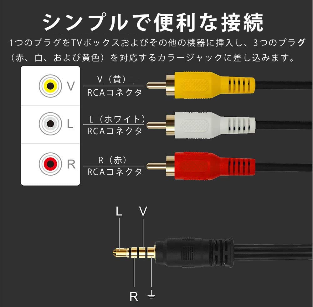 To RCA Stereo Audio Video Male AUX Cable To 3 RCA Male Plug RCA AV Camcorder Video Cable Straight Head 3.5mm 3.5mm (3.5 1.5m)