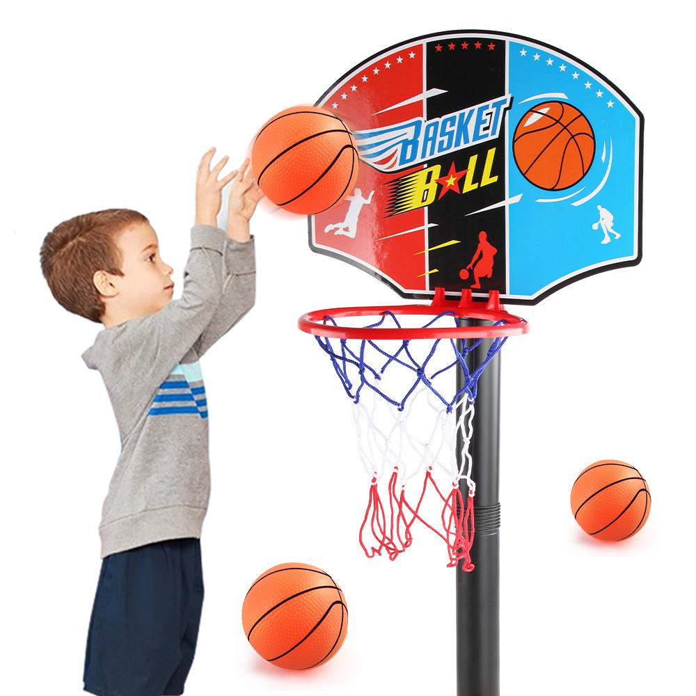 Regulowany kosz do koszykówki dla maluchów 52-115CM Stojak dla dzieci Niemowląt Na zewnątrz Wewnątrz Sport z piłką Tablica obręcz Rzut Zabawka dla dzieci